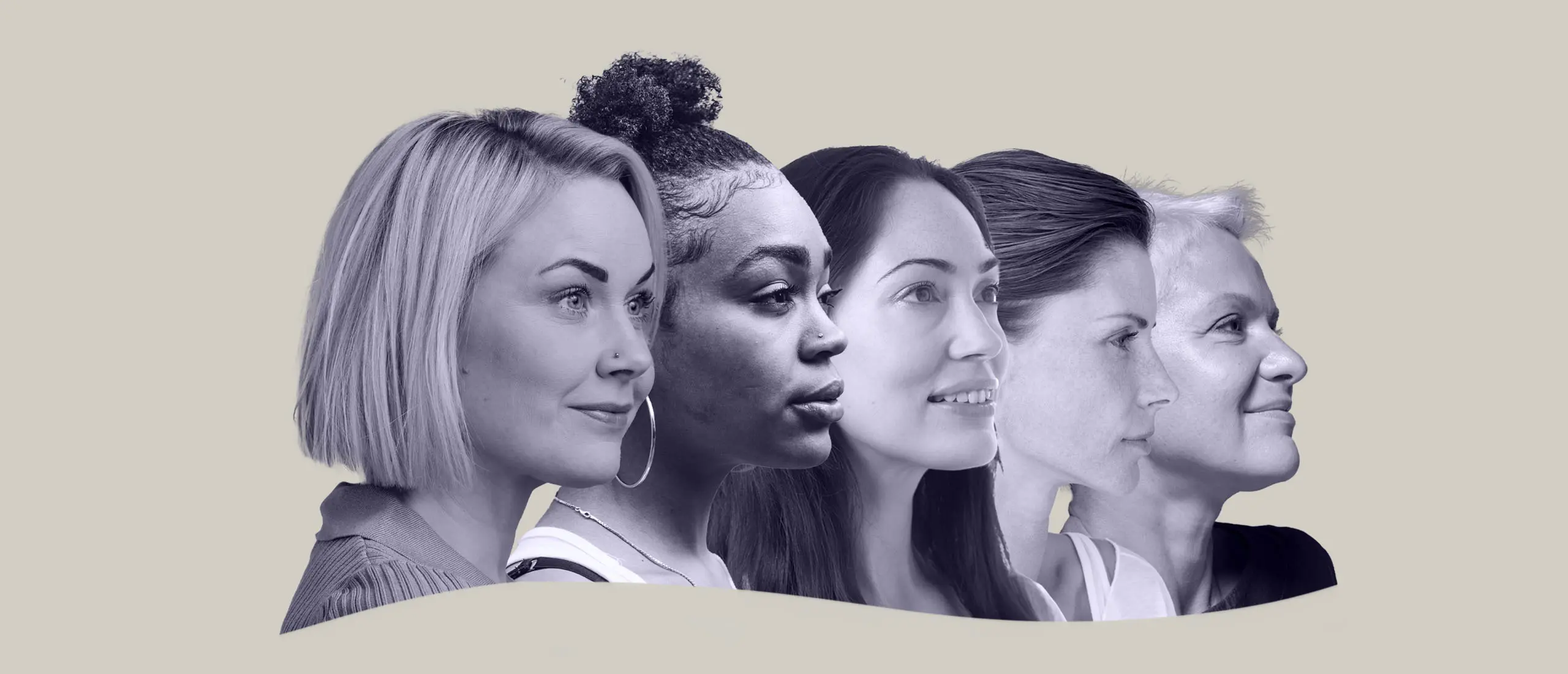 Women across life stages representing perimenopause, menopause, and hormone wellness care.
